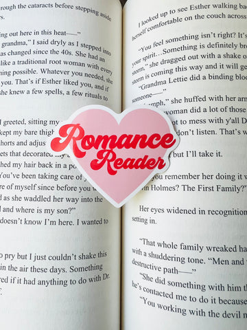 Romance Reader Sticker