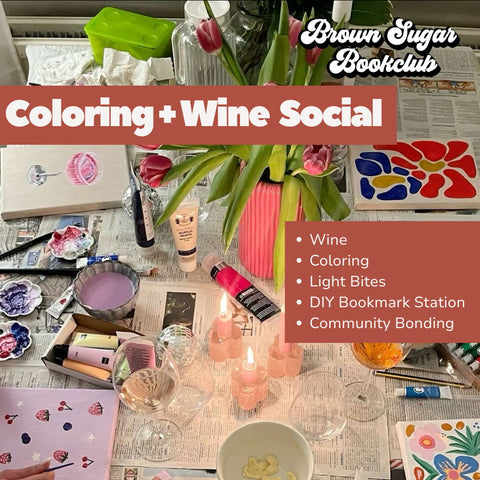 Coloring + Wine Book Club Social  - 17 Aug 2025